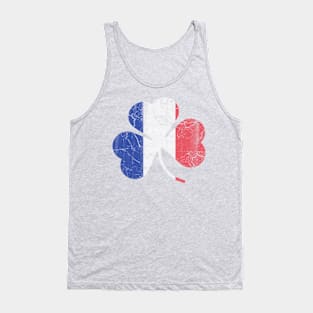 France Flag French Shamrock Irish St Patricks Day Tank Top